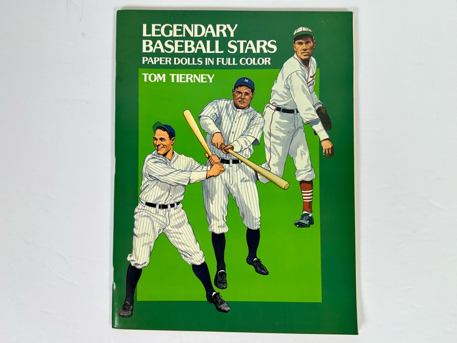 First Edition Legendary Baseball Stars Paper Dolls In Full Color By Tom Tierney [Photo 2]