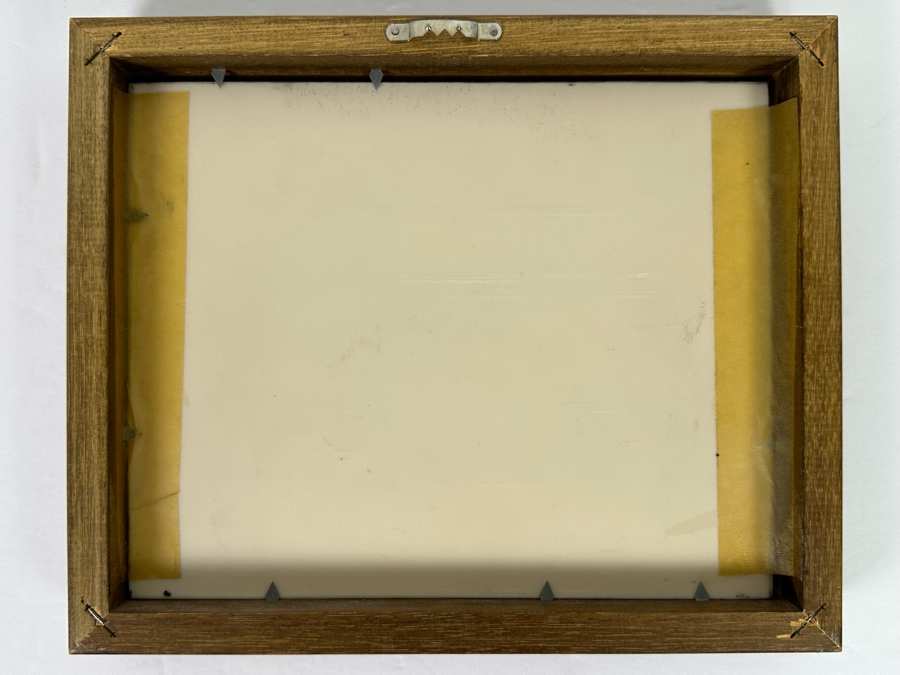 Edwin Austin Abbey (1852-1911, American) Vintage Tennis Match Color Printed On Celluloid 8 X 10 Framed Signed In Plate E. A. Abbey / 1887 [Photo 12]