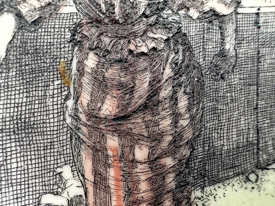 Edwin Austin Abbey (1852-1911, American) Vintage Tennis Match Color Printed On Celluloid 8 X 10 Framed Signed In Plate E. A. Abbey / 1887 [Photo 8]