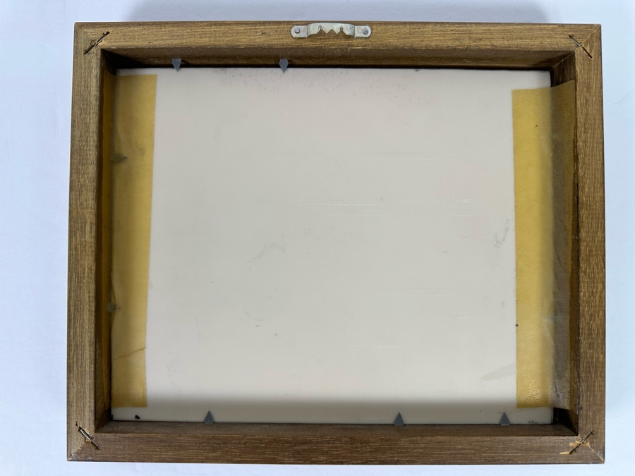 Edwin Austin Abbey (1852-1911, American) Vintage Tennis Match Color Printed On Celluloid 8 X 10 Framed Signed In Plate E. A. Abbey / 1887 [Photo 10]