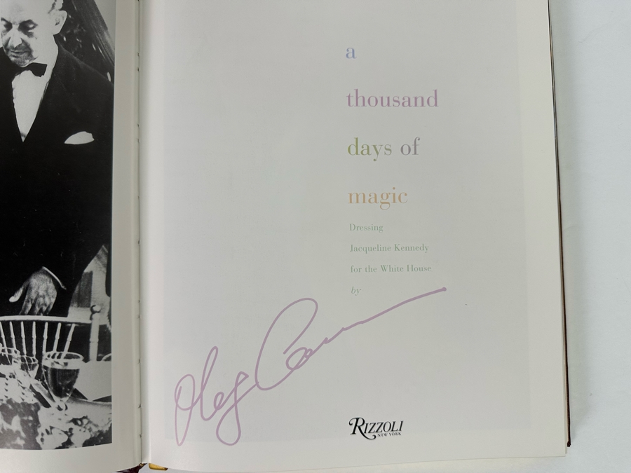 Signed Limited First Edition Leather-Bound Easton Press Hardcover Book A Thousand Days Of Magic Dressing Jacqueline Kennedy For The White House Signed By Oleg Cassini Numbered 944 Of 3,500 [Photo 13]