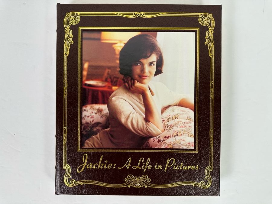 First Edition Leather-Bound Hardcover Easton Press Book Jackie Kennedy: A Life In Pictures By Yann-Brice Dherbier & Pierre-Henri Verlhac 2004 [Photo 2]