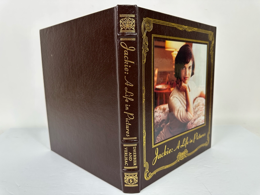 First Edition Leather-Bound Hardcover Easton Press Book Jackie Kennedy: A Life In Pictures By Yann-Brice Dherbier & Pierre-Henri Verlhac 2004 [Photo 4]
