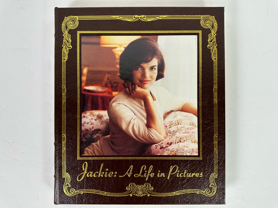 First Edition Leather-Bound Hardcover Easton Press Book Jackie Kennedy: A Life In Pictures By Yann-Brice Dherbier & Pierre-Henri Verlhac 2004 [Photo 3]