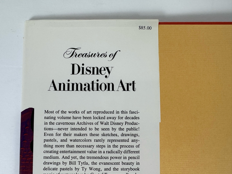 First Edition Hardcover Book Treasures Of Disney Animation Art 1982 [Photo 3]