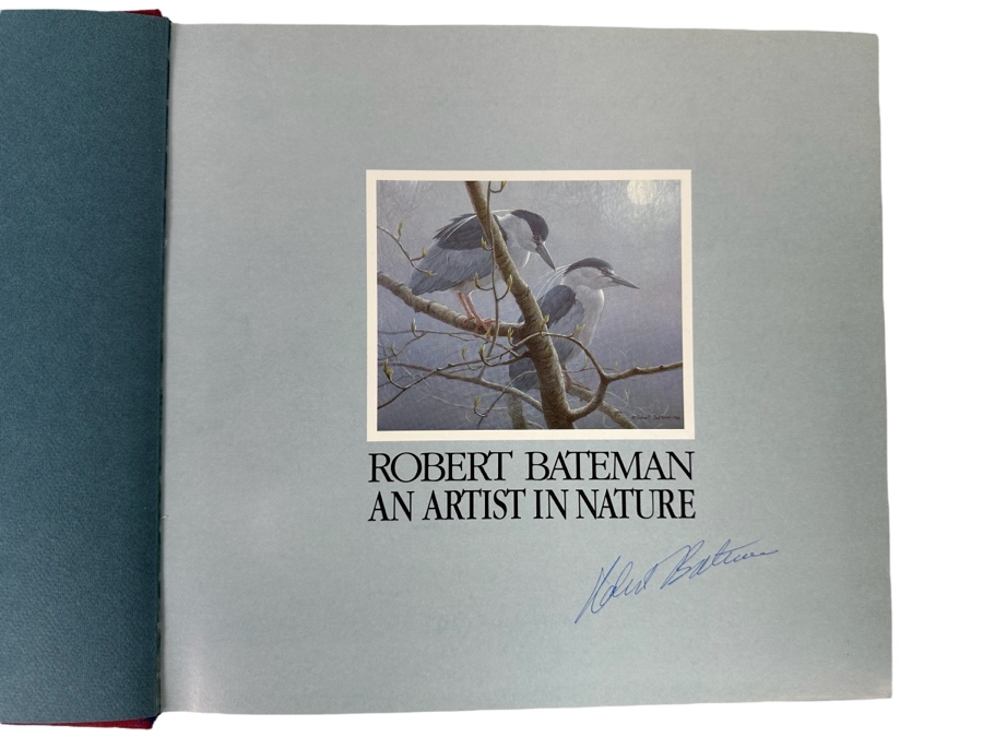 Robert Bateman Signed First Edition Hardcover Book 1990 An Artist In Nature [Photo 2]