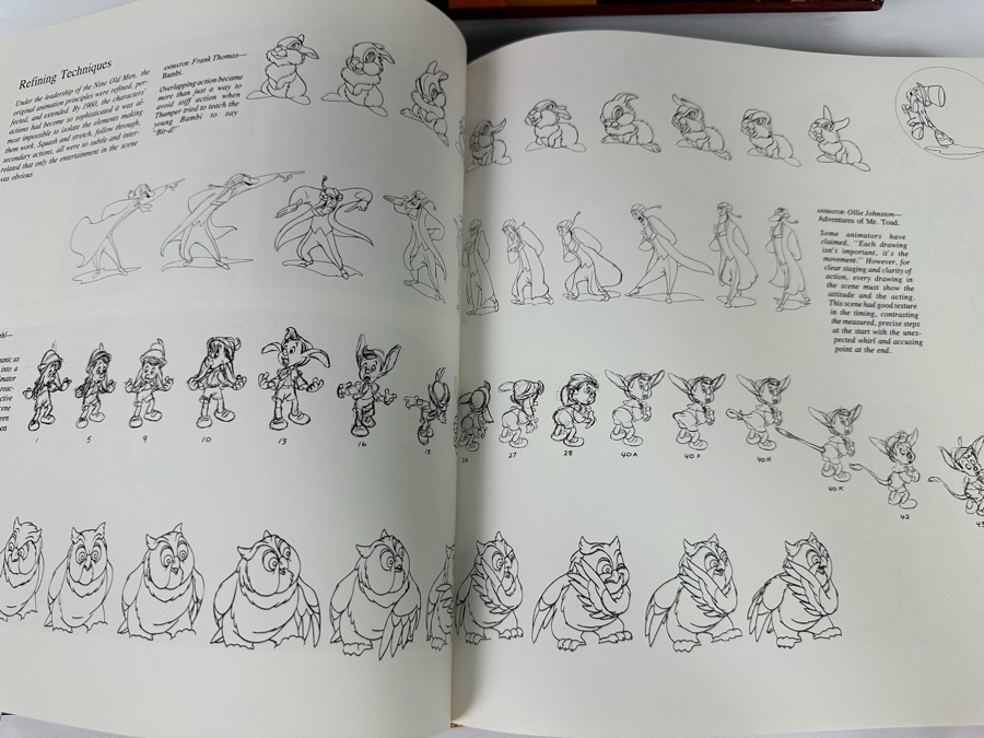 Signed Special First Edition Hardcover Book With Slipcover Disney Animation: The Illusion Of Life Signed By Frank Thomas And Ollie Johnston And Contains Original Film Footage From A Classic Disney Feature 1981 [Photo 35]