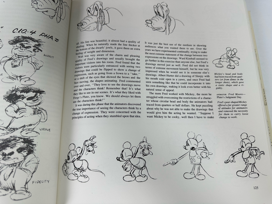 Signed Special First Edition Hardcover Book With Slipcover Disney Animation: The Illusion Of Life Signed By Frank Thomas And Ollie Johnston And Contains Original Film Footage From A Classic Disney Feature 1981 [Photo 38]