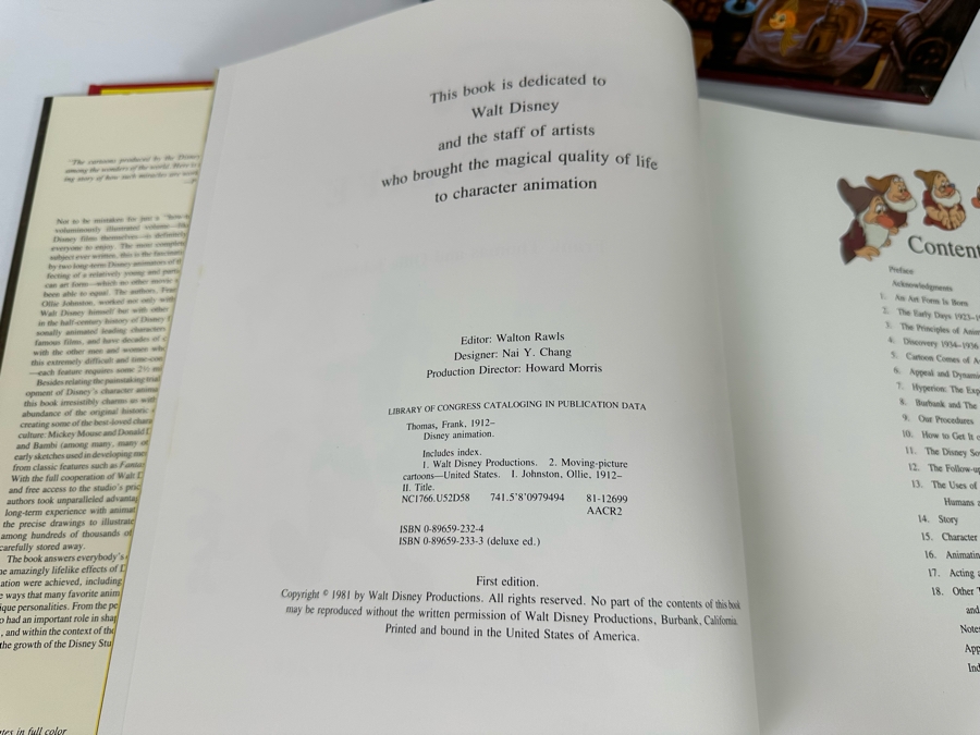 Signed Special First Edition Hardcover Book With Slipcover Disney Animation: The Illusion Of Life Signed By Frank Thomas And Ollie Johnston And Contains Original Film Footage From A Classic Disney Feature 1981 [Photo 30]
