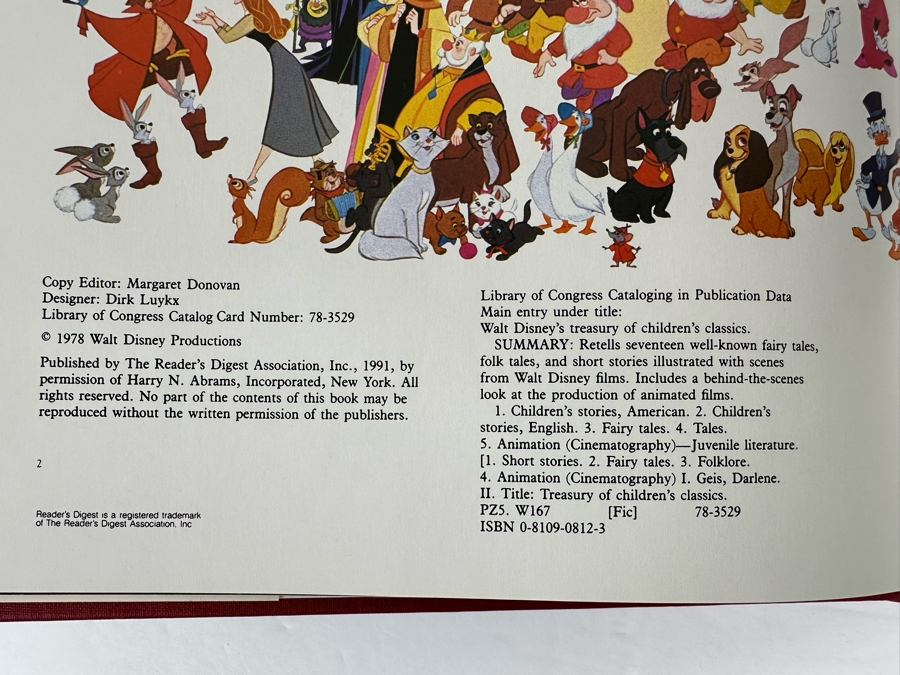 First Edition Hardcover Book Walt Disney's Treasury Of Children's Classics 1978 [Photo 5]