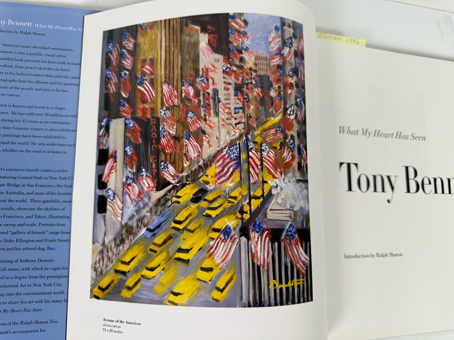 First Edition Hardcover Book Tony Bennett What My Heart Has Seen Featuring The Artwork Of Tony Bennett [Photo 4]