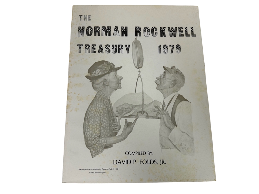 Signed Limited First Edition Book The Norman Rockwell Treasury 1979 Signed By David P. Folds [Photo 3]