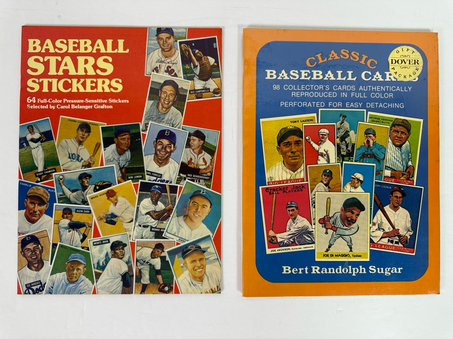 Baseball Stars Stickers Book 1984 And Classic Baseball Cards Book Sealed By Bert Randolph Sugar [Photo 2]