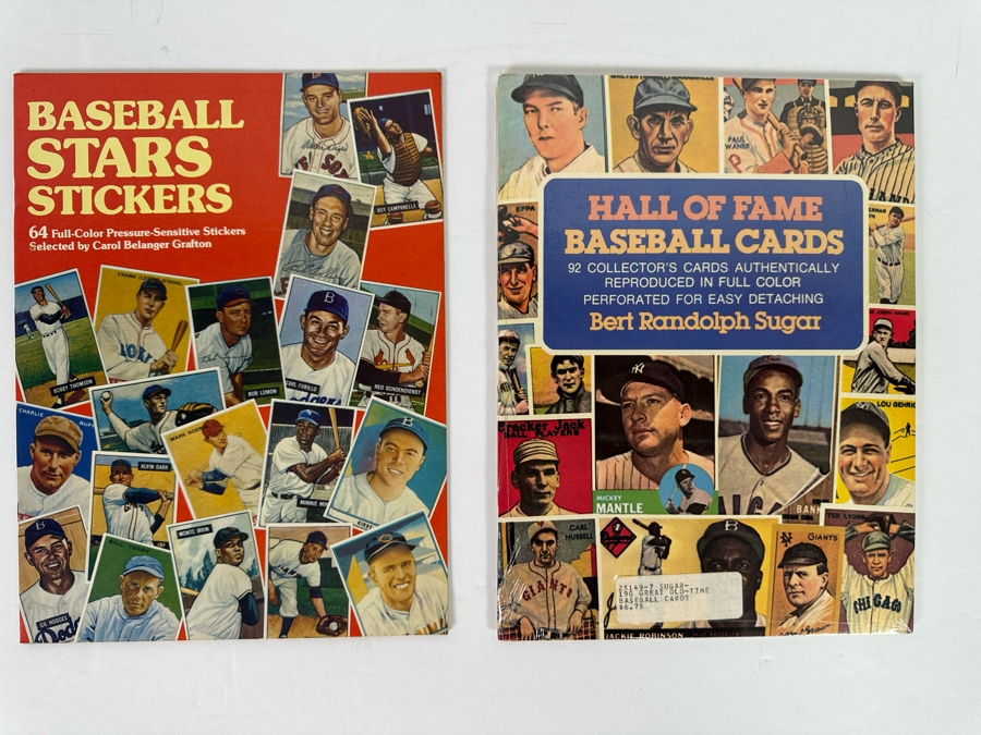 Baseball Stars Stickers Book 1984 And Classic Baseball Cards Book Sealed By Bert Randolph Sugar [Photo 10]