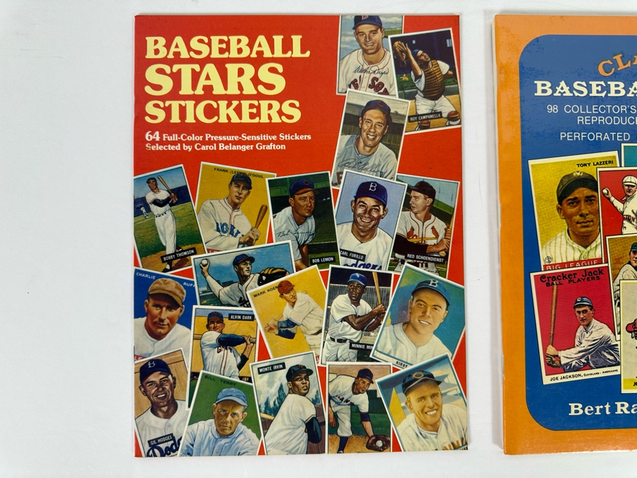 Baseball Stars Stickers Book 1984 And Classic Baseball Cards Book Sealed By Bert Randolph Sugar [Photo 3]