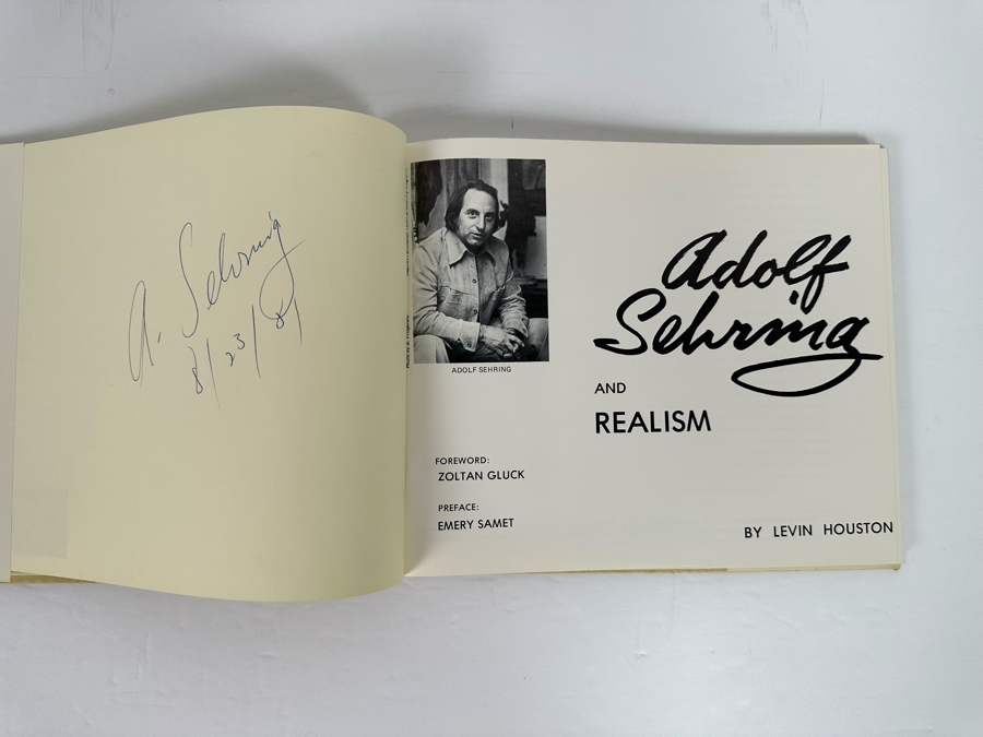 Signed First Edition Hardcover Book Adolf Sehring And Realism 1977 Signed By Adolf Sehring [Photo 8]