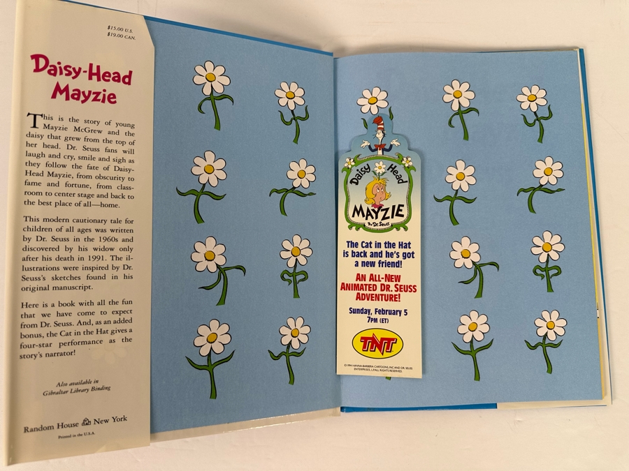 First Edition Hardcover Book Daisy-Head Mayzie By Dr. Seuss [Photo 3]