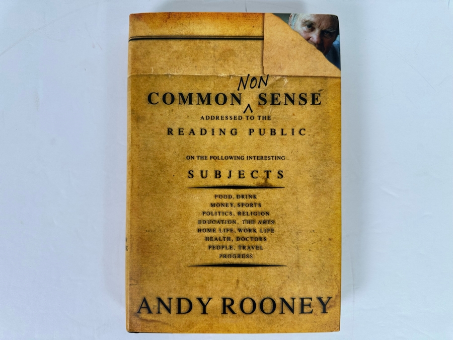 Signed First Edition Book Common Nonsense Signed By Andy Rooney 2002 [Photo 4]
