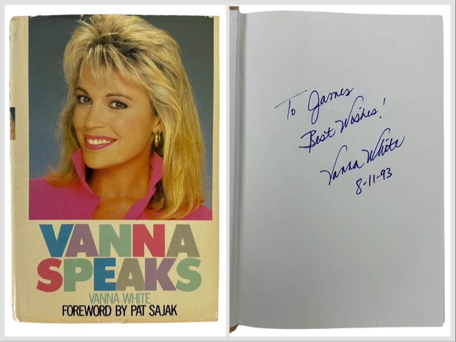 Signed First Edition Hardcover Book Vanna Speaks Signed By Vanna White [Photo 1]