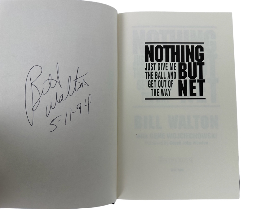 Signed First Edition Hardcover Book Nothing But Net Signed By Will Walton [Photo 2]