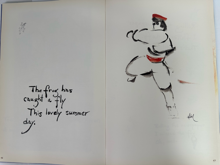 Signed Limited First Edition Hardcover Book The Sundial Ticking With Art By Edna Hibel Signed By Theodore Plotkin & Edna Hibel 1978 [Photo 12]