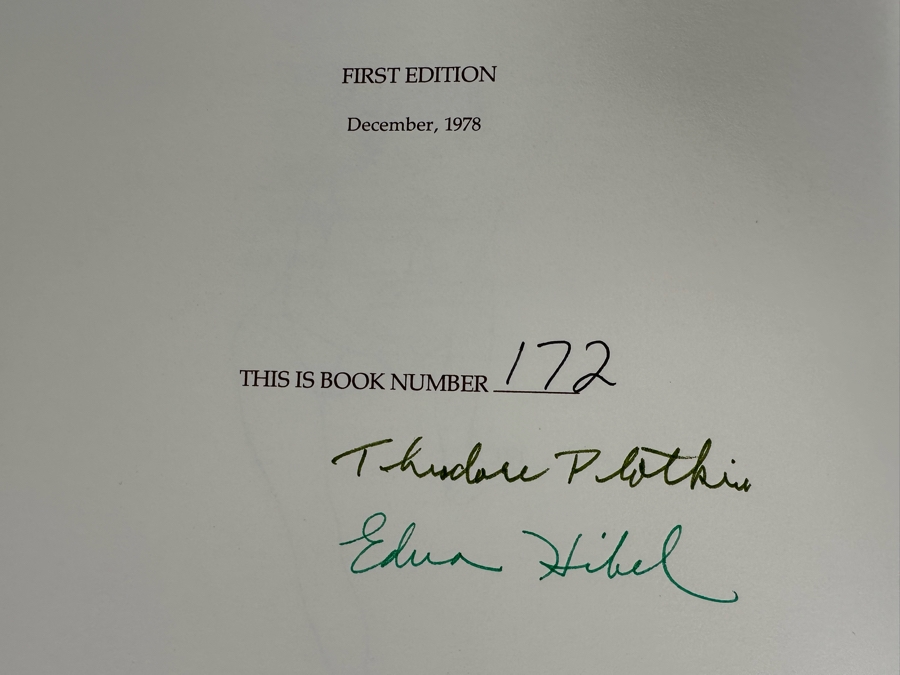 Signed Limited First Edition Hardcover Book The Sundial Ticking With Art By Edna Hibel Signed By Theodore Plotkin & Edna Hibel 1978 [Photo 7]