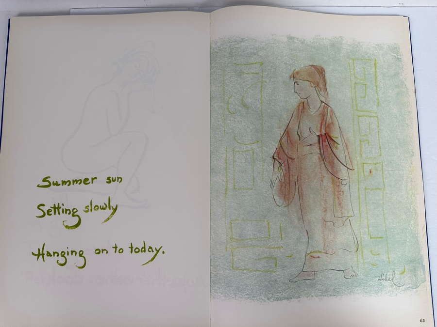 Signed Limited First Edition Hardcover Book The Sundial Ticking With Art By Edna Hibel Signed By Theodore Plotkin & Edna Hibel 1978 [Photo 10]