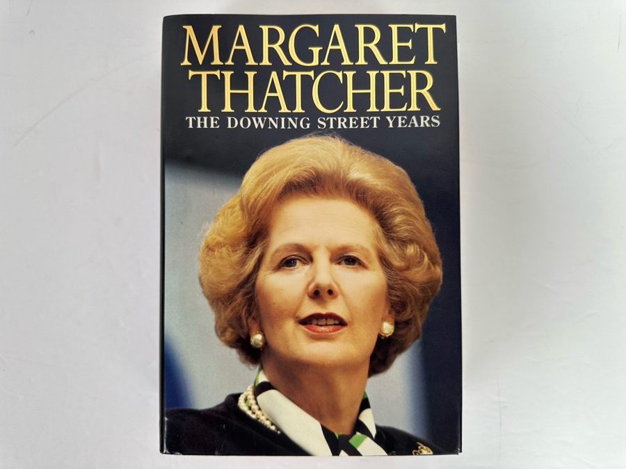Signed First Edition Hardcover Book The Downing Street Years Signed By Margaret Thatcher [Photo 4]