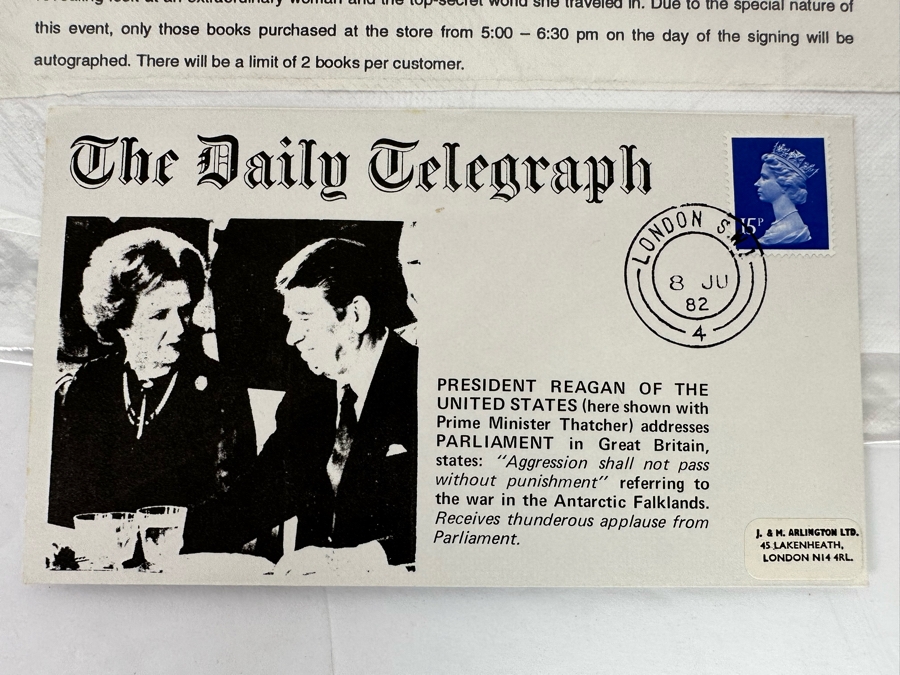 Signed First Edition Hardcover Book The Downing Street Years Signed By Margaret Thatcher [Photo 14]