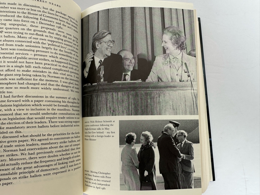 Signed First Edition Hardcover Book The Downing Street Years Signed By Margaret Thatcher [Photo 9]