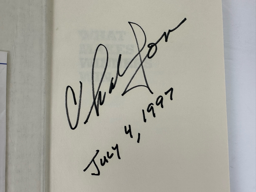 Signed First Edition Book What Makes Winners Win Signed By Charlie Jones 1997 [Photo 7]