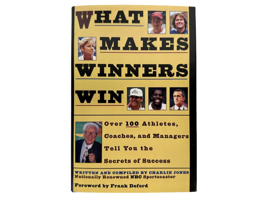 Signed First Edition Book What Makes Winners Win Signed By Charlie Jones 1997 [Photo 3]