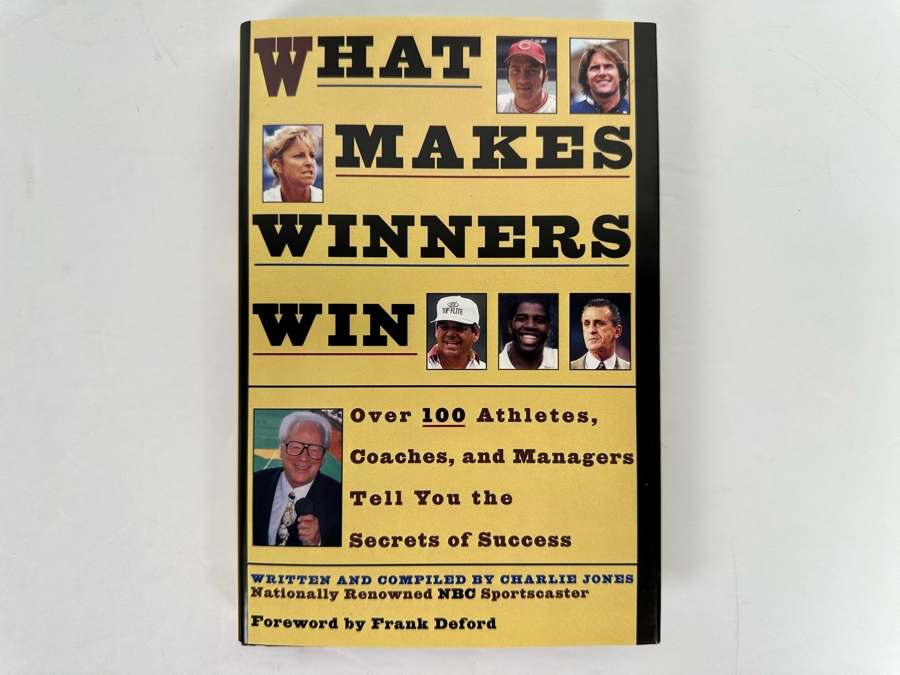 Signed First Edition Book What Makes Winners Win Signed By Charlie Jones 1997 [Photo 4]