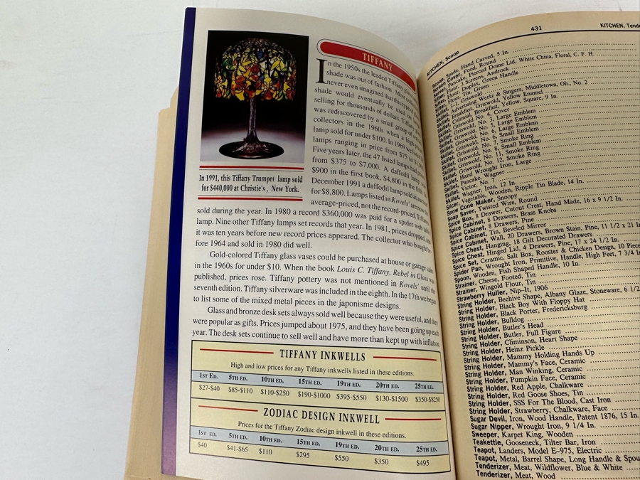 Signed 25th Anniversay Edition Kovels' Antiques & Collectibles Price List 1993 Signed By Ralph And Terry Kovel [Photo 10]
