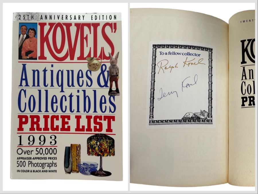 Signed 25th Anniversay Edition Kovels' Antiques & Collectibles Price List 1993 Signed By Ralph And Terry Kovel
