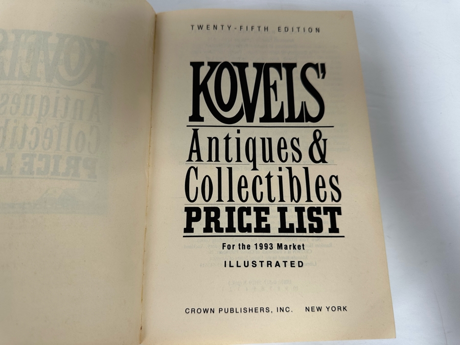 Signed 25th Anniversay Edition Kovels' Antiques & Collectibles Price List 1993 Signed By Ralph And Terry Kovel [Photo 7]