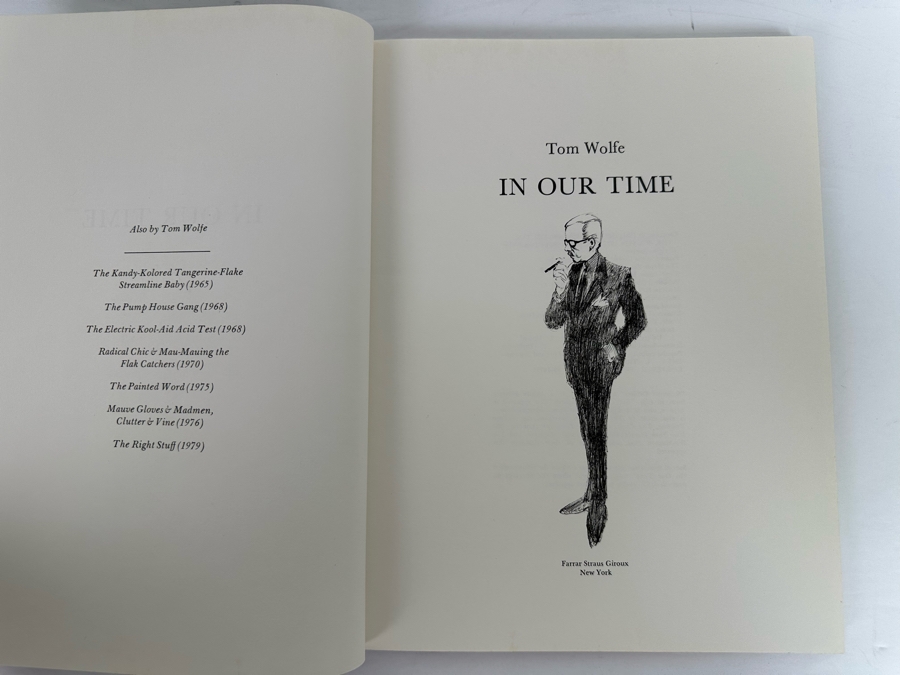 Signed First Edition Hardcover Book In Our Time Signed By Tom Wolfe 1980 [Photo 7]