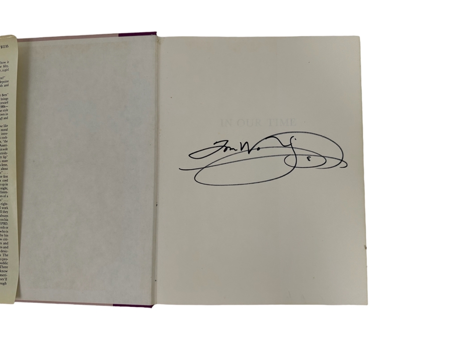 Signed First Edition Hardcover Book In Our Time Signed By Tom Wolfe 1980 [Photo 2]