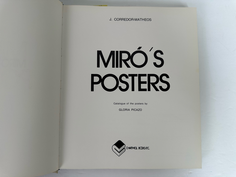First Edition Hardcover Book Miro's Posters 1980 [Photo 3]