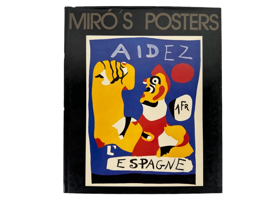 First Edition Hardcover Book Miro's Posters 1980