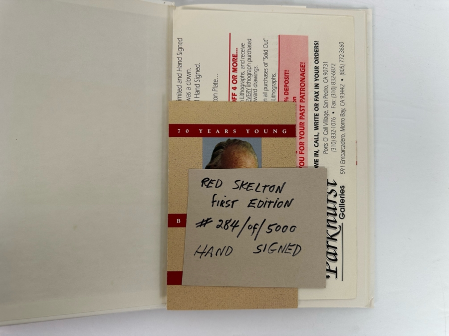 Signed Limited First Edition Hardcover Book The Ventriloquist Signed By Red Skelton 1984 Numbered 284 Of 5,000 [Photo 5]