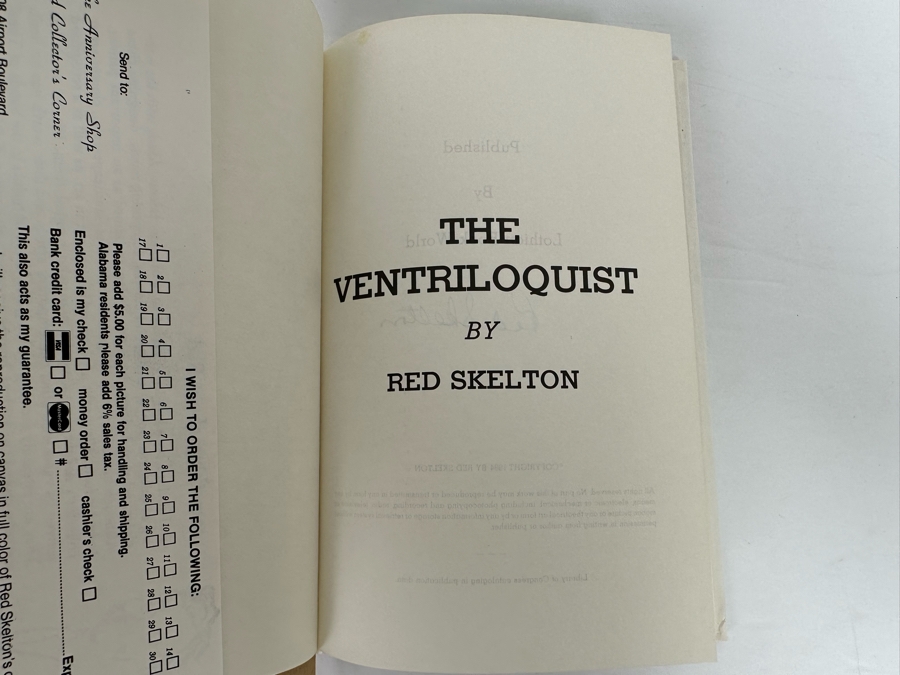 Signed Limited First Edition Hardcover Book The Ventriloquist Signed By Red Skelton 1984 Numbered 284 Of 5,000 [Photo 6]