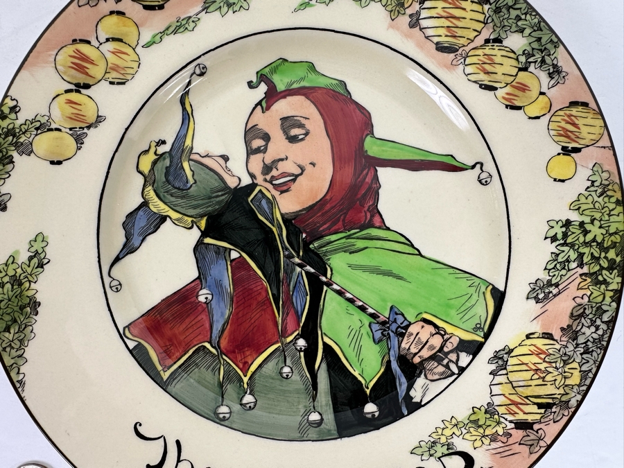 Antique Royal Doulton Hand Painted Collector Plate 'The Jester' D6277 10.5R [Photo 4]