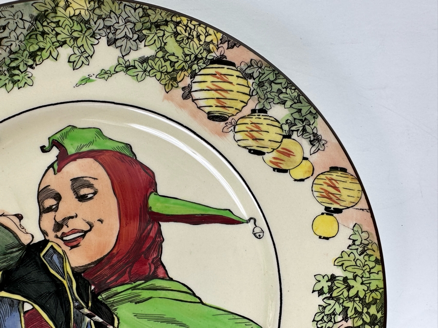 Antique Royal Doulton Hand Painted Collector Plate 'The Jester' D6277 10.5R [Photo 6]