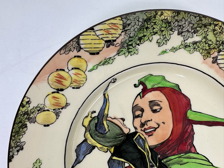 Antique Royal Doulton Hand Painted Collector Plate 'The Jester' D6277 10.5R [Photo 5]