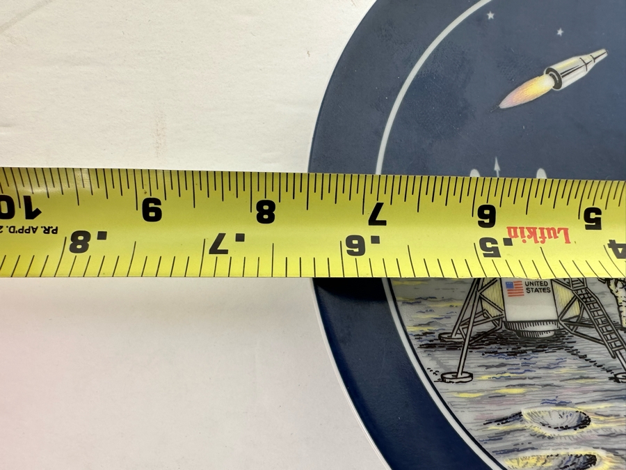 First Limited Edition Collector's Historic Series Plate First Men On The Moon July 20, 1969 By Seven Seas Traders 1969 7.5R [Photo 11]