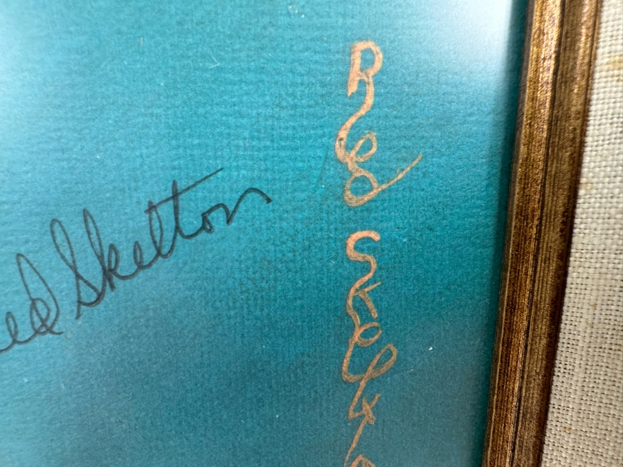 Hand Signed Red Skelton Print Titled 'Clown With Cigar' 16 X 20 Framed 23 X 27 1972 Signed By Red Skelton [Photo 10]