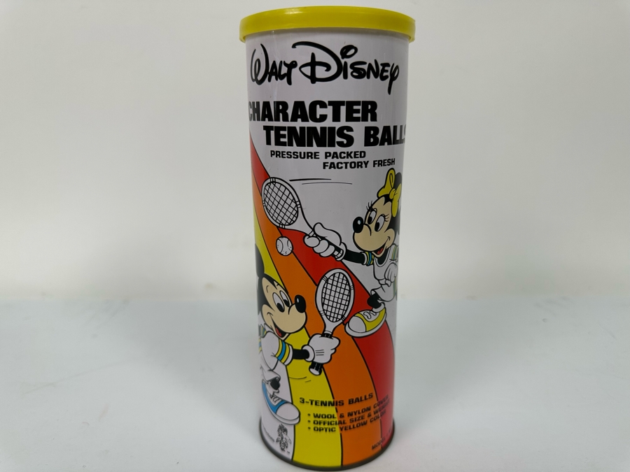 Vintage Sealed Walt Disney Character Tennis Balls 3 Tennis Balls In Sealed Pack Model WD-205 [Photo 2]