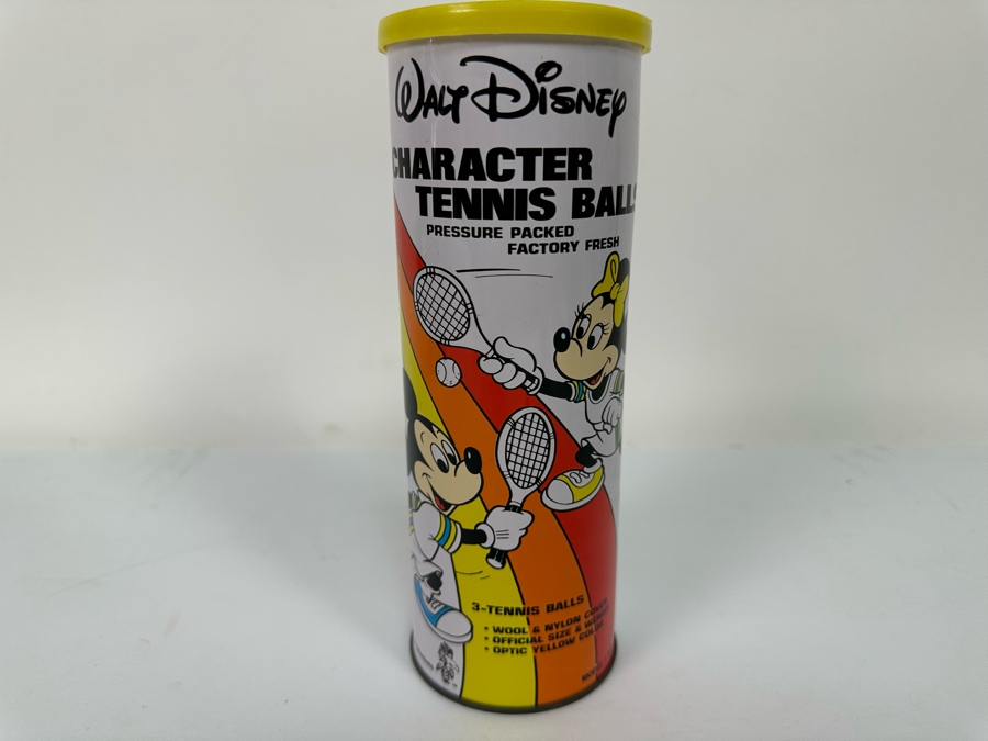 Vintage Sealed Walt Disney Character Tennis Balls 3 Tennis Balls In Sealed Pack Model WD-205 [Photo 3]