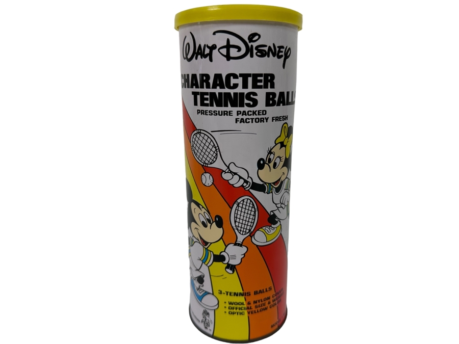 Vintage Sealed Walt Disney Character Tennis Balls 3 Tennis Balls In Sealed Pack Model WD-205 [Photo 1]